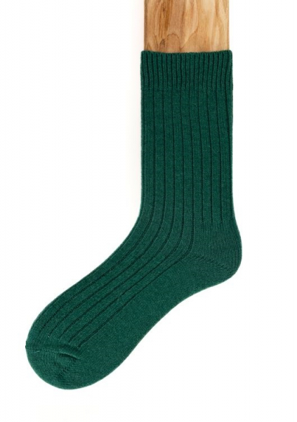 Connemara Merino Woll Socken Emerald